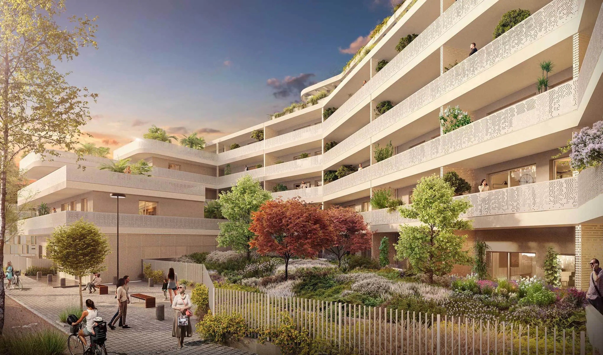 Arrière du bâtiment